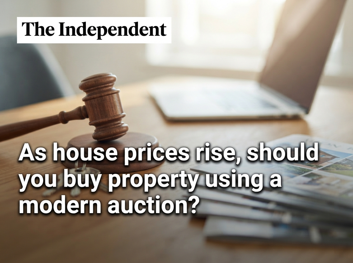 As house prices rise, should you buy property using a modern auction?