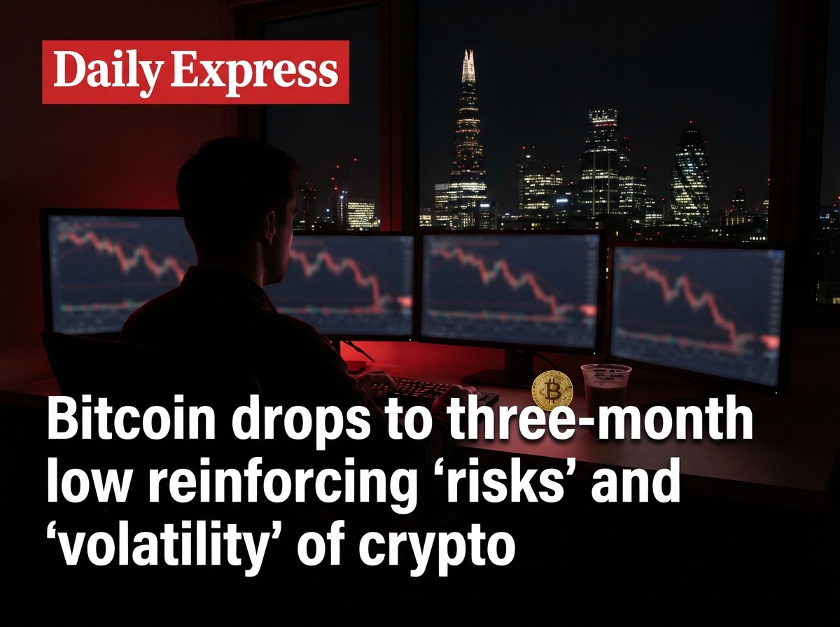 Bitcoin drops to three-month low reinforcing 'risks' and 'volatility' of crypto