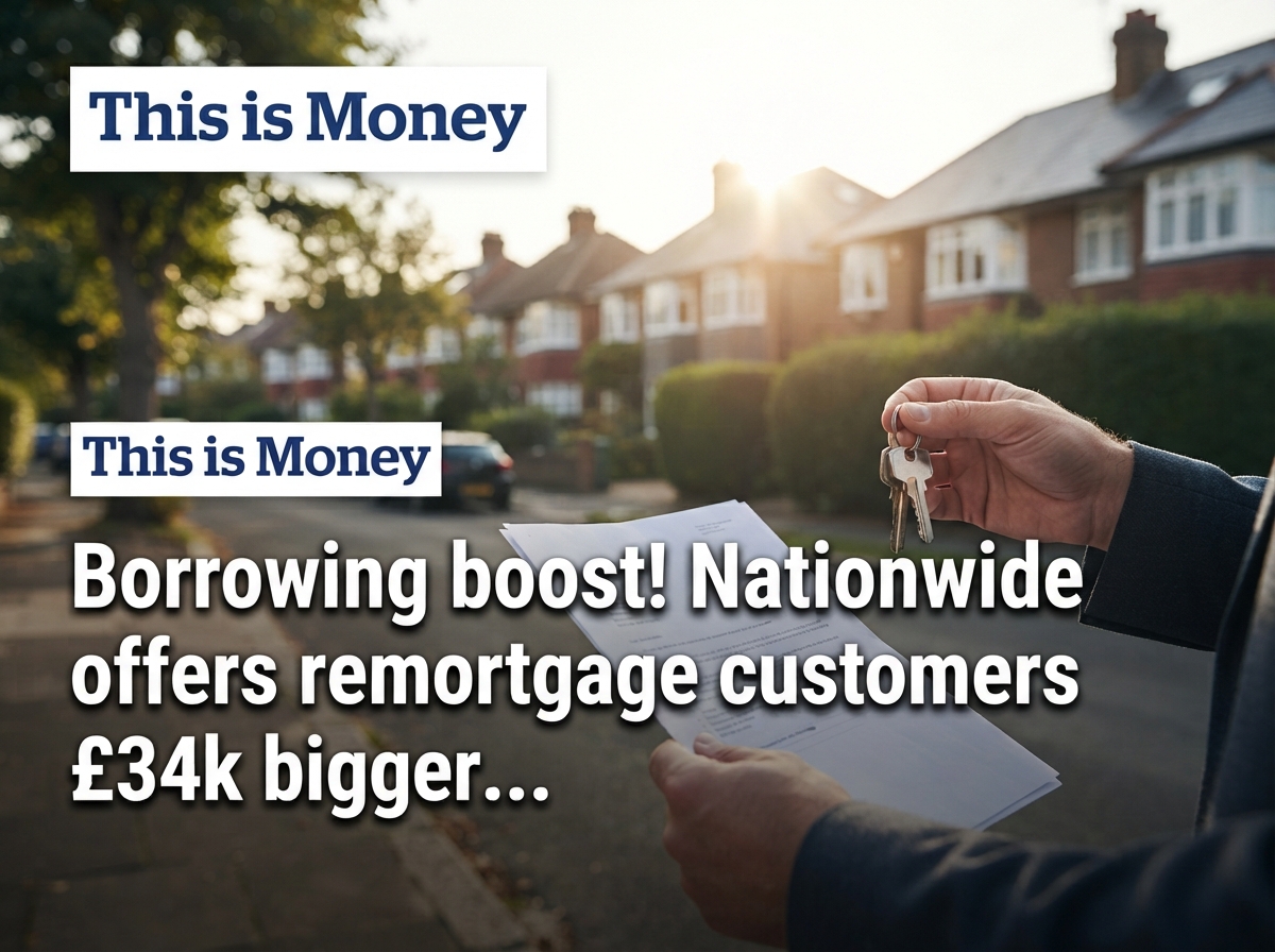 Borrowing boost! Nationwide offers remortgage customers £34k bigger...
