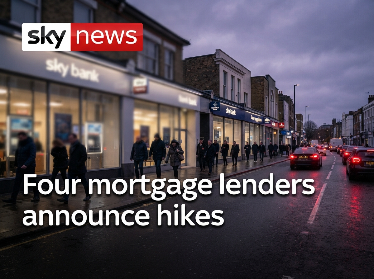 Four mortgage lenders announce hikes