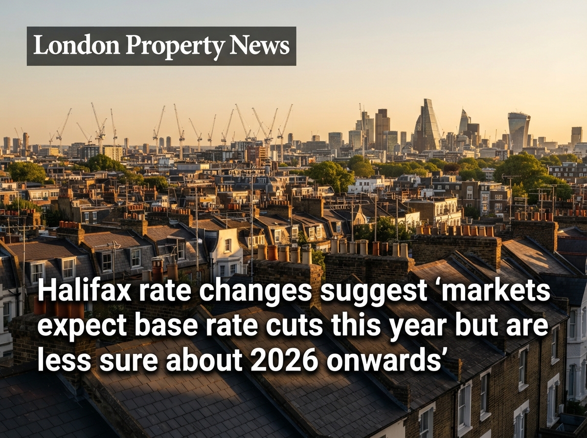 Halifax rate changes suggest 'markets expect base rate cuts this year but are less sure about 2026 onwards'