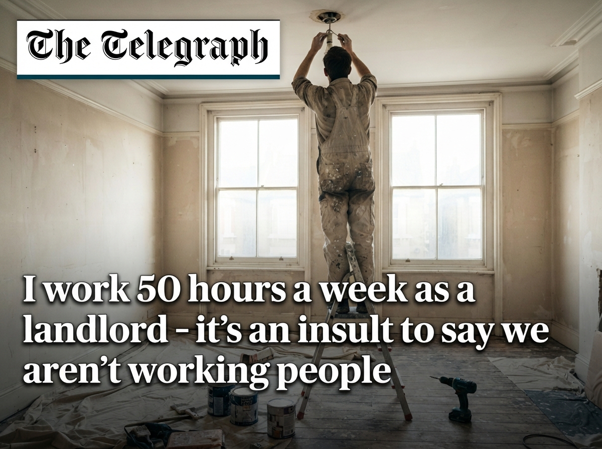I work 50 hours a week as a landlord - it's an insult to say we aren't working people