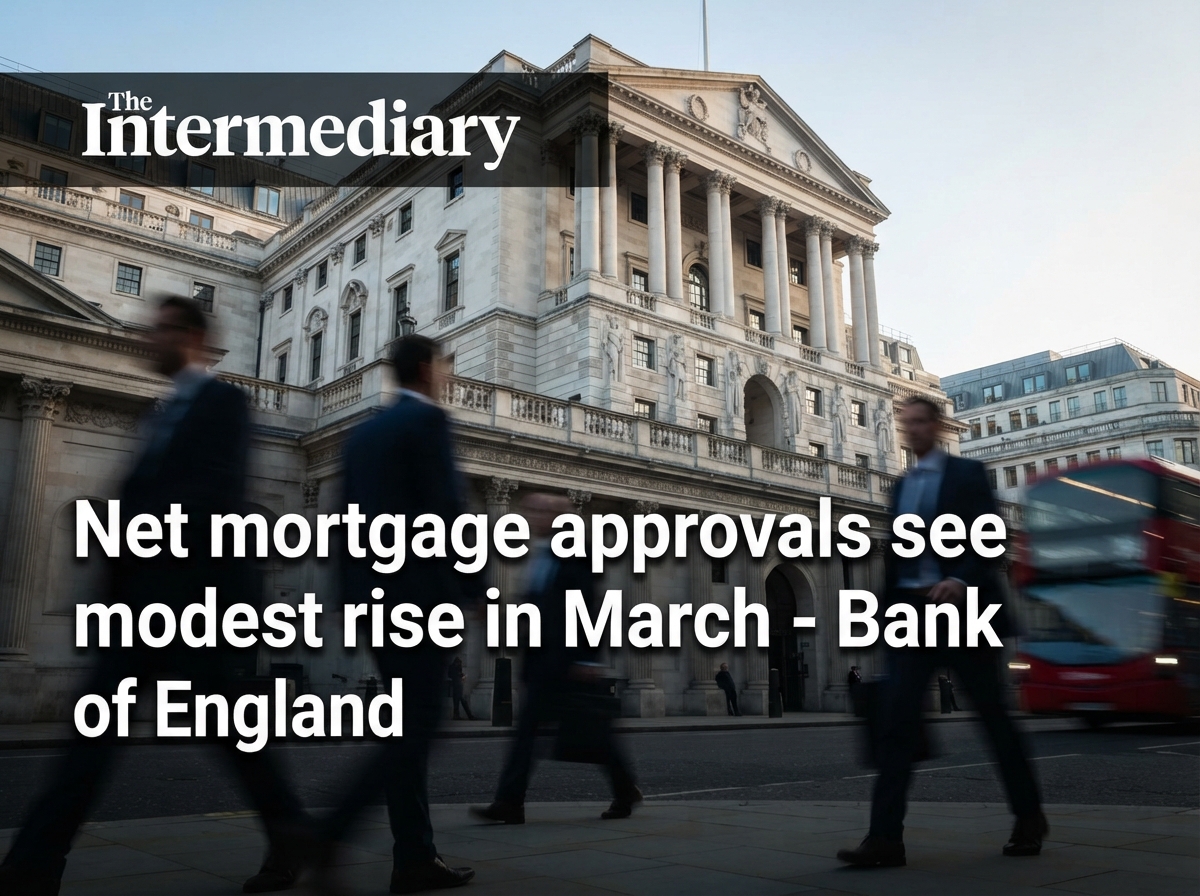 Net mortgage approvals see modest rise in March - Bank of England