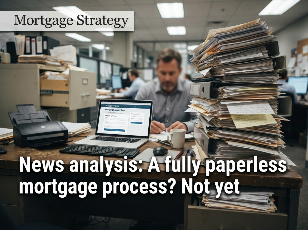 News analysis: A fully paperless mortgage process? Not yet