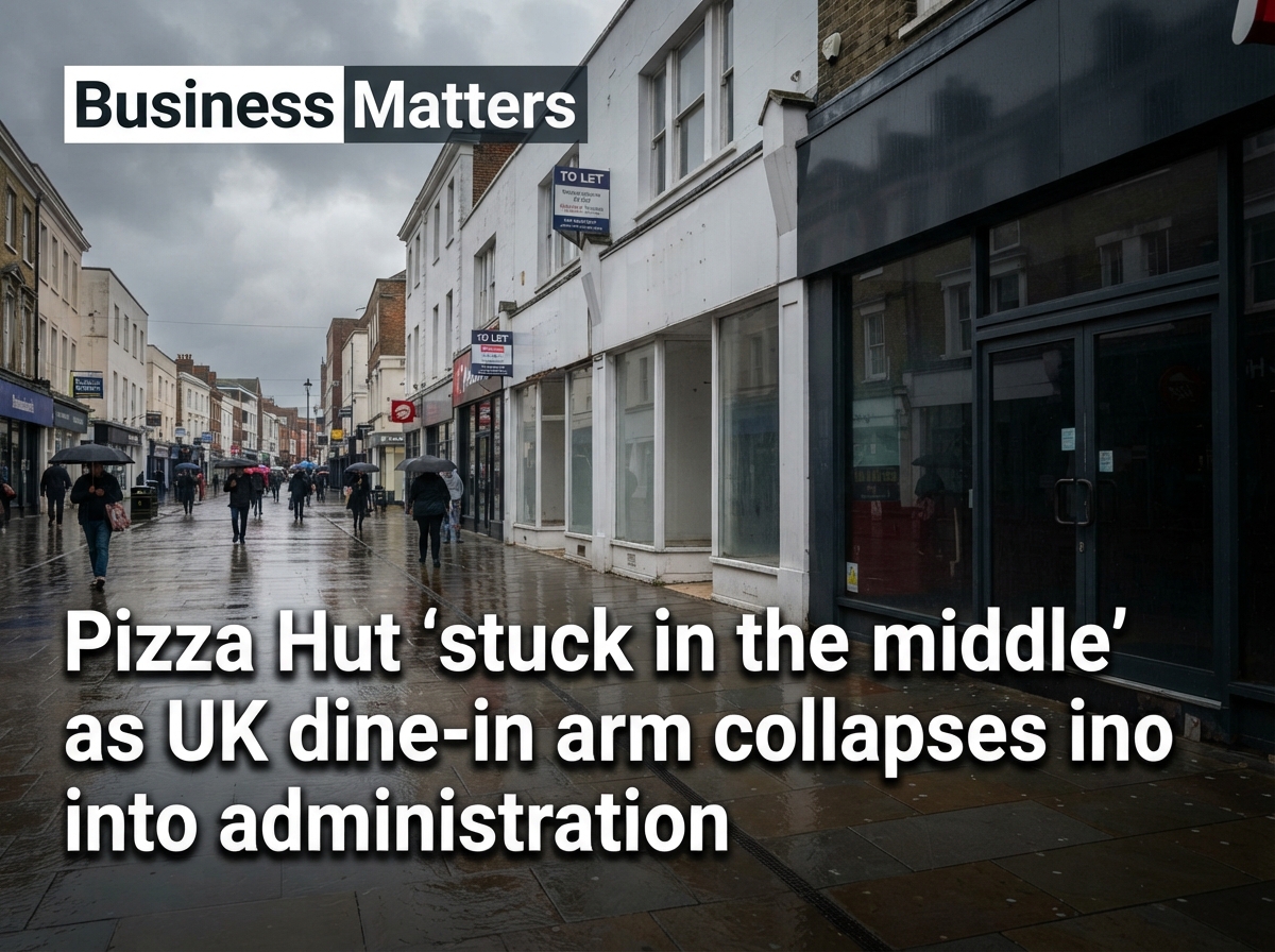Pizza Hut 'stuck in the middle' as UK dine-in arm collapses into administration