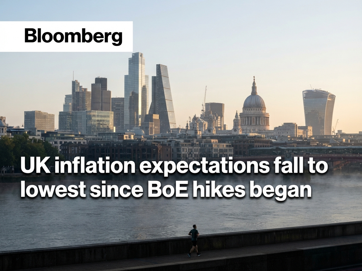 UK inflation expectations fall to lowest since BoE hikes began
