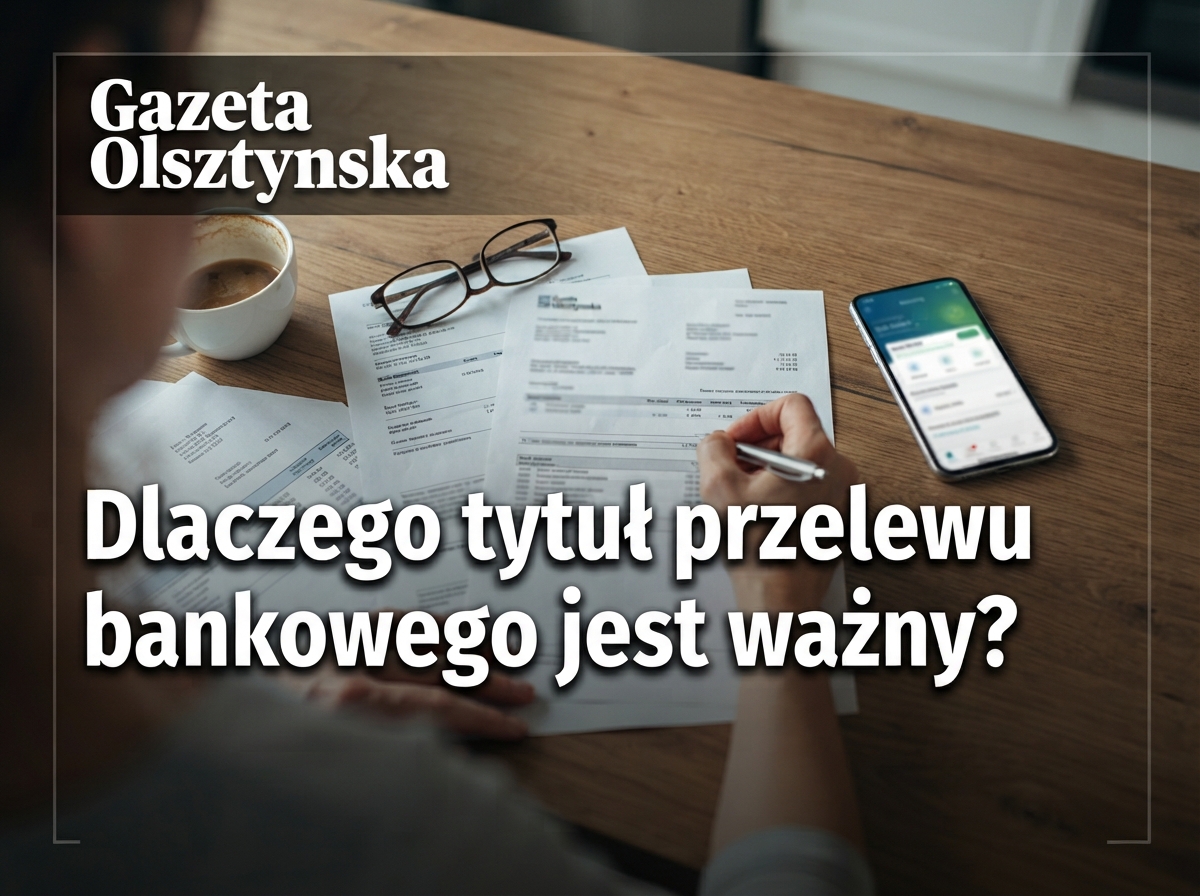 Dlaczego tytuł przelewu bankowego jest ważny?