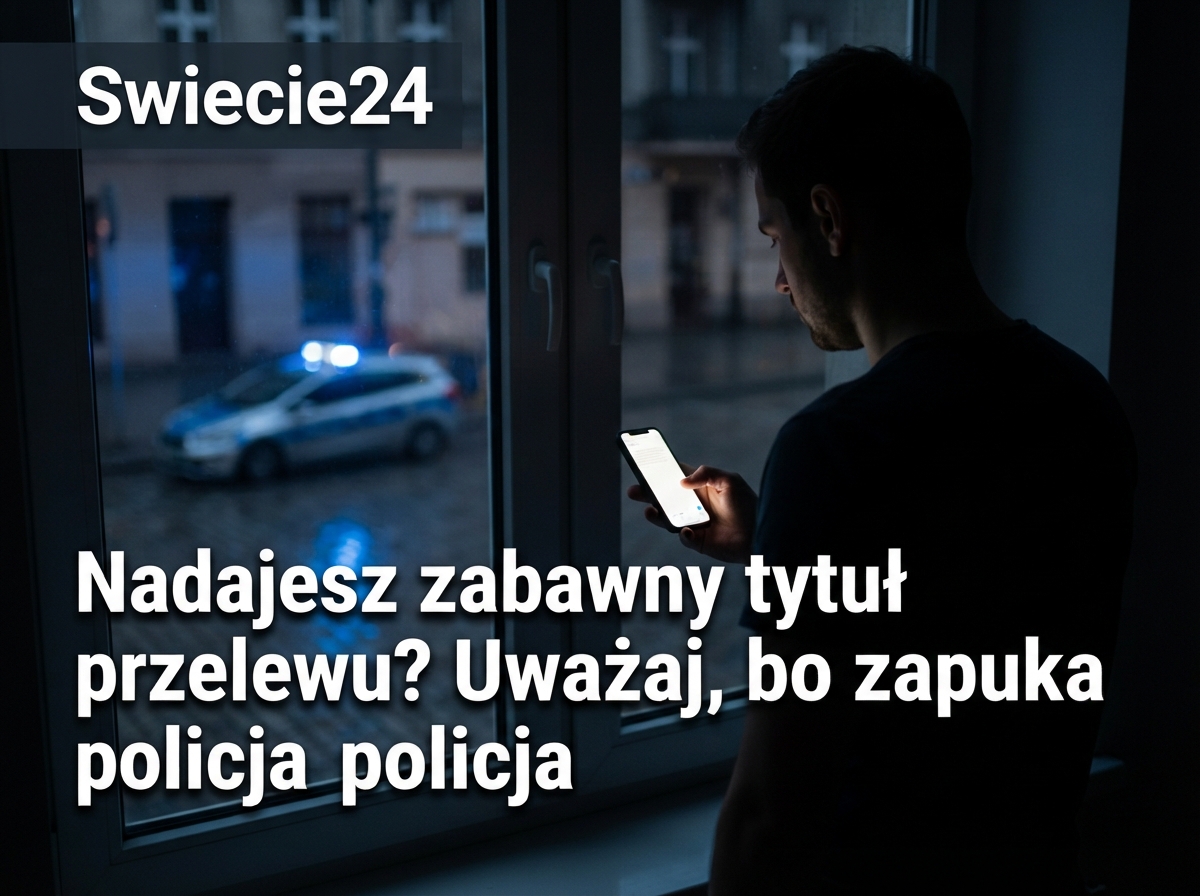 Nadajesz zabawny tytuł przelewu? Uważaj, bo zapuka policja