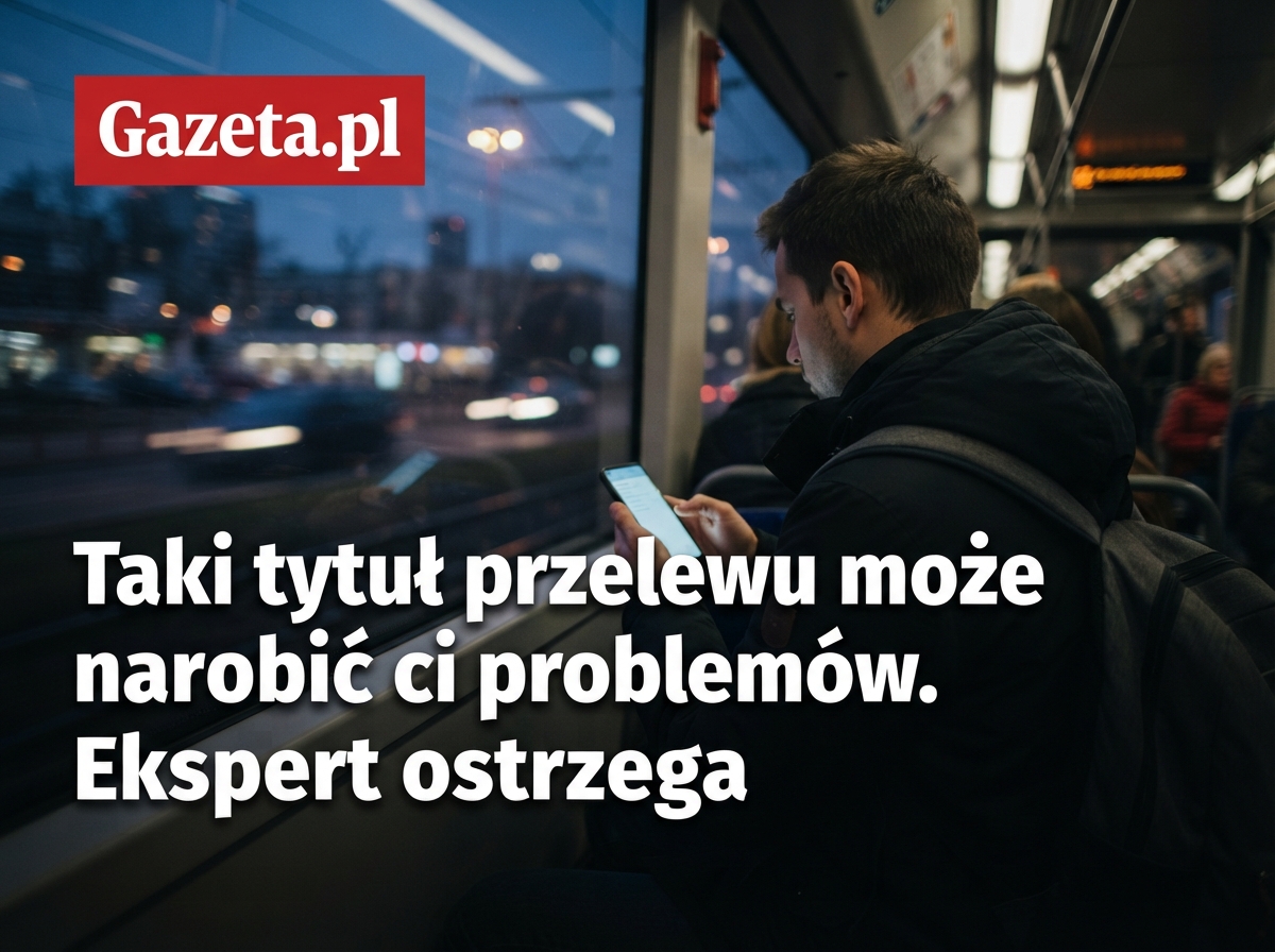 Taki tytuł przelewu może narobić ci problemów. Ekspert ostrzega