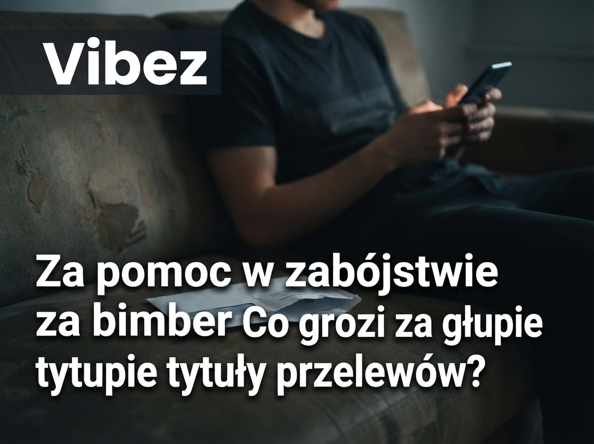 "Za pomoc w zabójstwie", "za bimber". Co grozi za głupie tytuły przelewów?